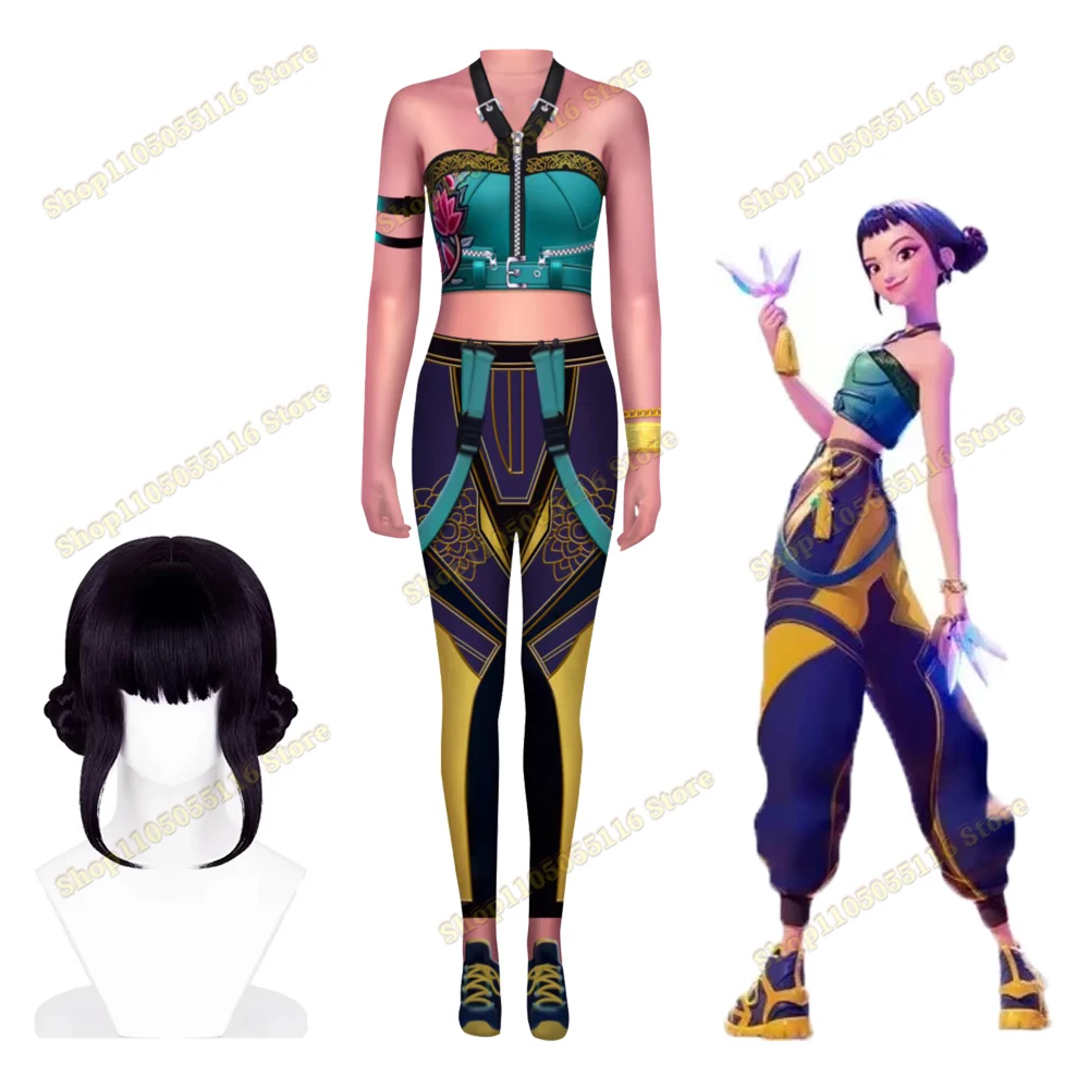 2025 Kids Demon Hunters Cosplay Women Zoey Cosplay Jumpsuit Movies Outfits Halloween Carnival Suit
2025 Kids Demon Hunters Cosplay Women Zoey Cosplay Jumpsuit Movies Outfits Halloween Carnival Suit