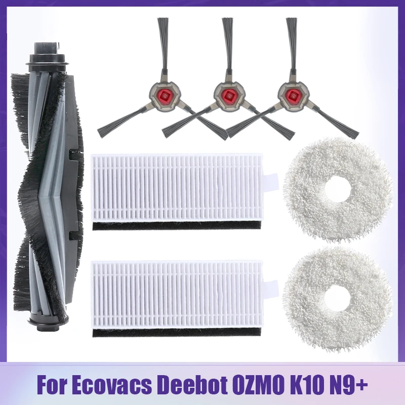 Запчасти для робота-пылесоса Ecovacs Deebot OZMO K10 N9, боковые/Роликовые щетки, фильтр НЕРА, насадка на швабру, тканевые аксессуары
Запчасти для робота-пылесоса Ecovacs Deebot OZMO K10 N9, боковые/Роликовые щетки, фильтр НЕРА, насадка на швабру, тканевые аксессуары