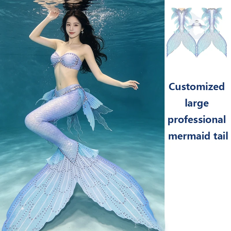 Customized Large Professional Mermaid Fish Tail Costumes for Adults And Children Aquarium Performance Professional Aquatic Act C
Customized Large Professional Mermaid Fish Tail Costumes for Adults And Children Aquarium Performance Professional Aquatic Act C