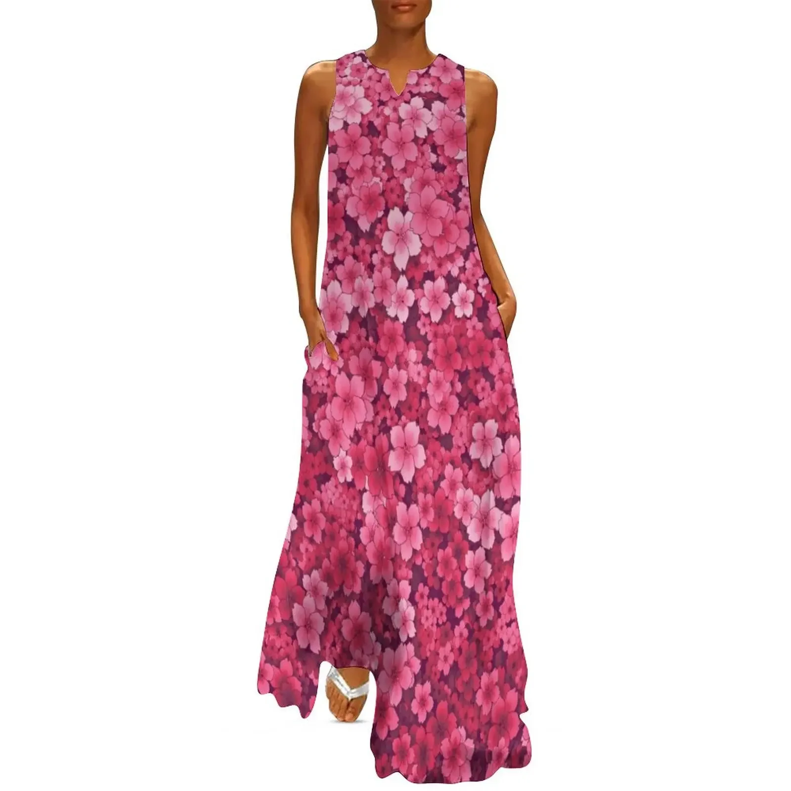 Deep pink sakura pattern Long Dress evening dresses luxury 2025 Women's skirt birthday dresses for women Dress
Deep pink sakura pattern Long Dress evening dresses luxury 2025 Women's skirt birthday dresses for women Dress