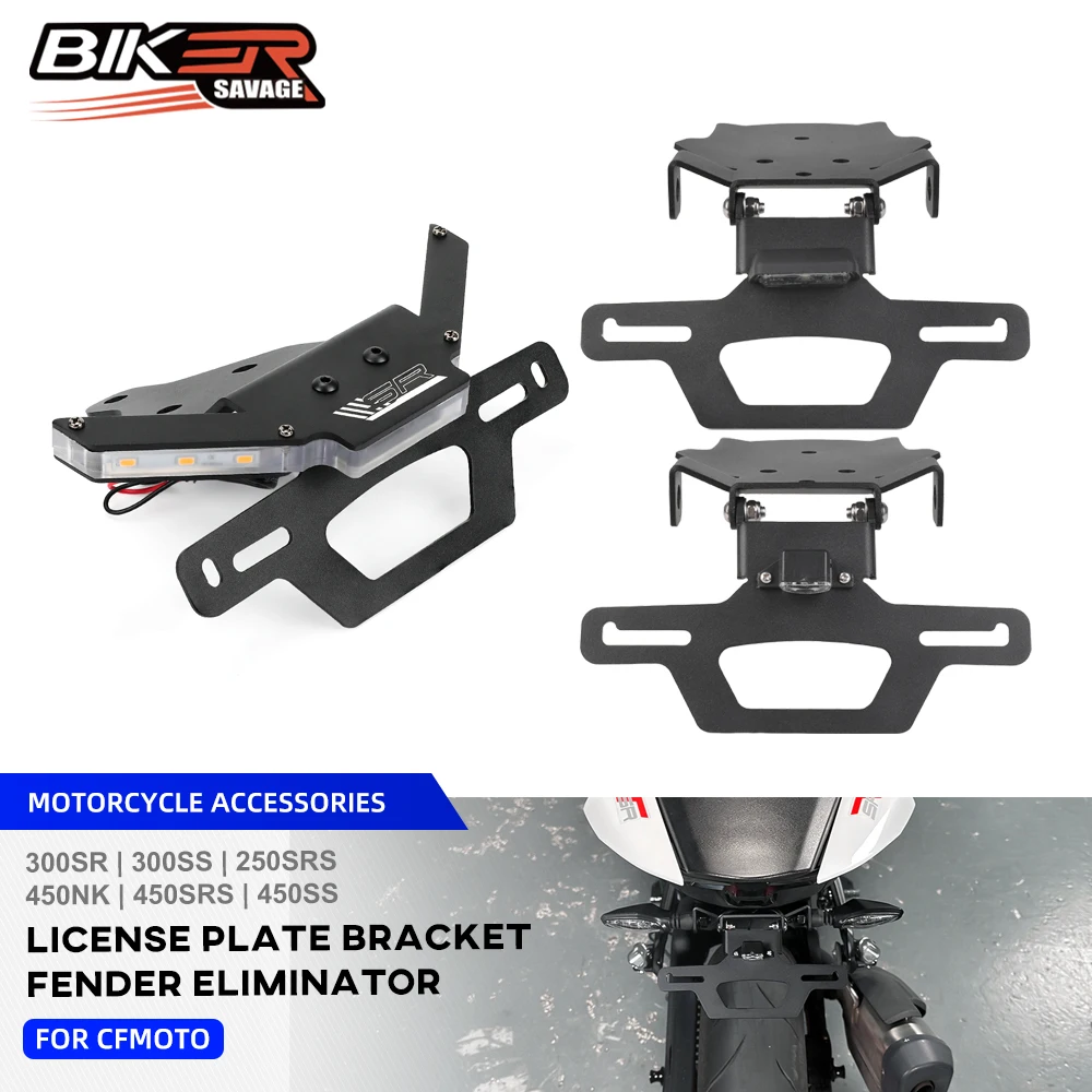 300SR 2026 License Plate Holder For CFMOTO 250 300 450 NK SS SR SR-S Motorcycle Fender Eliminator Tail Frame LED Plate Light
300SR 2026 License Plate Holder For CFMOTO 250 300 450 NK SS SR SR-S Motorcycle Fender Eliminator Tail Frame LED Plate Light