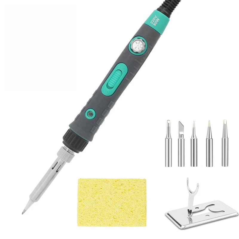 High power 80W soldering iron with adjustable household small soldering gun for welding and maintenance
High power 80W soldering iron with adjustable household small soldering gun for welding and maintenance