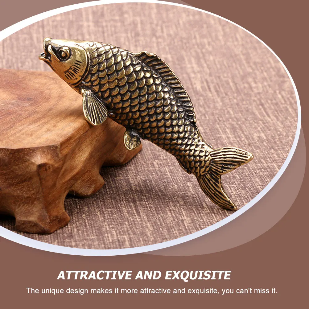 Copper Koi Desk Decor Fish Adornment Home Table Light Brown Small Figurines Creative Design Gift Tea Pet Photography
Copper Koi Desk Decor Fish Adornment Home Table Light Brown Small Figurines Creative Design Gift Tea Pet Photography