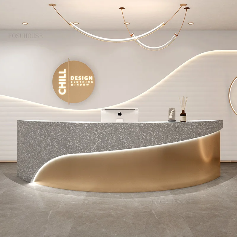 Office Furniture Commercial Reception Desk Simple Modern Cafe Conference Room Bar Tables Restaurant Designer Reception Desks
Office Furniture Commercial Reception Desk Simple Modern Cafe Conference Room Bar Tables Restaurant Designer Reception Desks