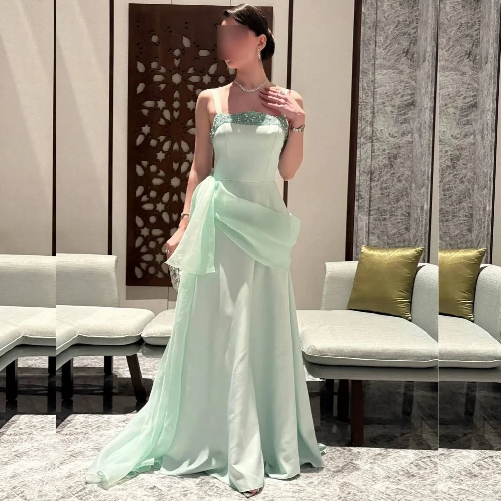 Customized Classic Exquisite Jersey Sequined Pleat A-line Square Neck Long Dresses Bespoke Occasion Simple
Customized Classic Exquisite Jersey Sequined Pleat A-line Square Neck Long Dresses Bespoke Occasion Simple