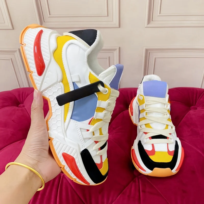 Fashion Men Women Sneakers 2025 Comfortable Breathable Round Toe Flats Thick Soled Outdoor Patchwork Sports Casual Walking Shoes
Fashion Men Women Sneakers 2025 Comfortable Breathable Round Toe Flats Thick Soled Outdoor Patchwork Sports Casual Walking Shoes