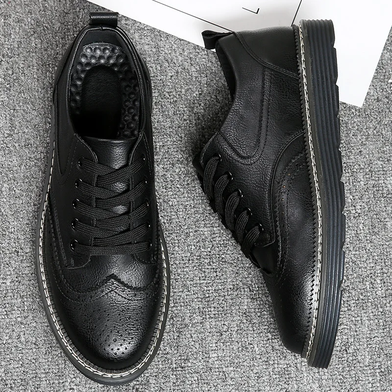 Men's Leather Casual Shoes Designer Platform Shoes Mens Running Shoes Lace-up Boots Chaussures Homme Luxe Zapatos Trainers
Men's Leather Casual Shoes Designer Platform Shoes Mens Running Shoes Lace-up Boots Chaussures Homme Luxe Zapatos Trainers