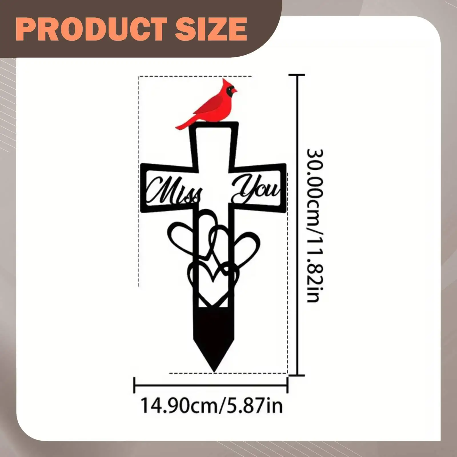 Outdoor Memorial Grave Stake Iron Remembrance Garden Marker for Patio Lawn Decoration Family Sympathy Ornament
Outdoor Memorial Grave Stake Iron Remembrance Garden Marker for Patio Lawn Decoration Family Sympathy Ornament