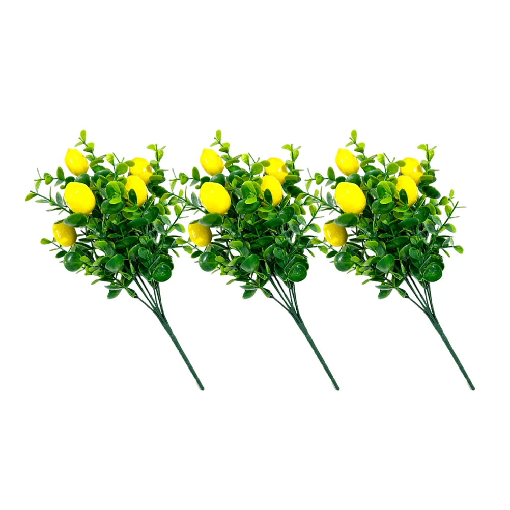 3pcs Lemon Branches Faux Eucalyptus Green Plant Fake Fruits Bouquet Branch Non Fading Reusable Home Office Decor
3pcs Lemon Branches Faux Eucalyptus Green Plant Fake Fruits Bouquet Branch Non Fading Reusable Home Office Decor