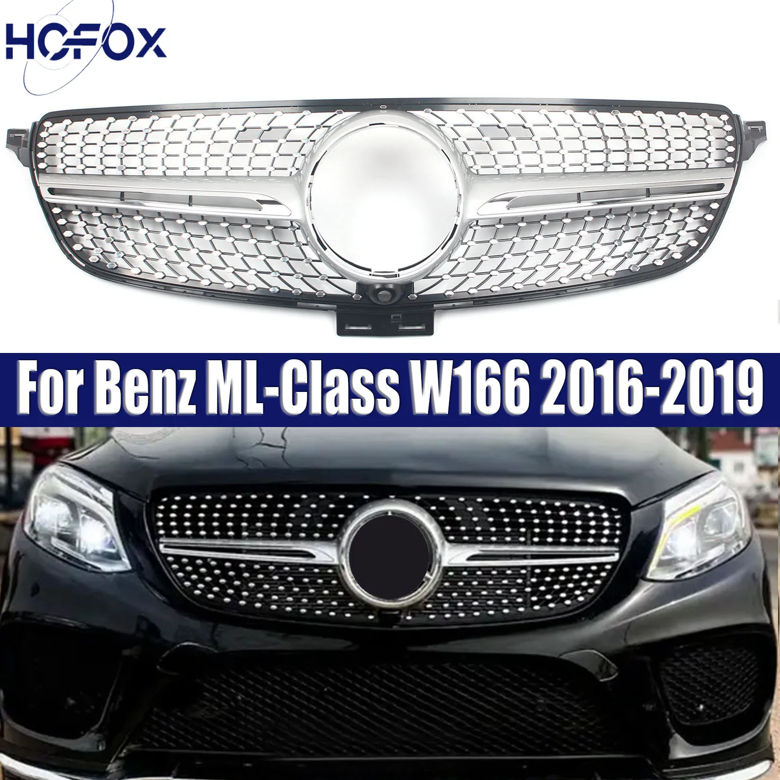 Car Front Racing Facelift Grilles For Mercedes Benz ML-Class W166 2016-2019 Mesh Grid Inlet Body Kit Tuning Accessory
Car Front Racing Facelift Grilles For Mercedes Benz ML-Class W166 2016-2019 Mesh Grid Inlet Body Kit Tuning Accessory