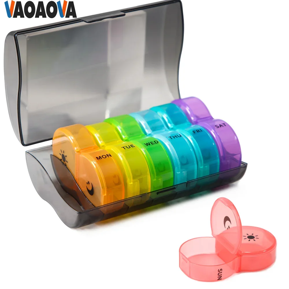 Portable Nedicine Box Pill Holder Vitamin Organizer 7 Daily Pill Dispenser Durable PP Material 2 Times A Day Travel Small Case
Portable Nedicine Box Pill Holder Vitamin Organizer 7 Daily Pill Dispenser Durable PP Material 2 Times A Day Travel Small Case