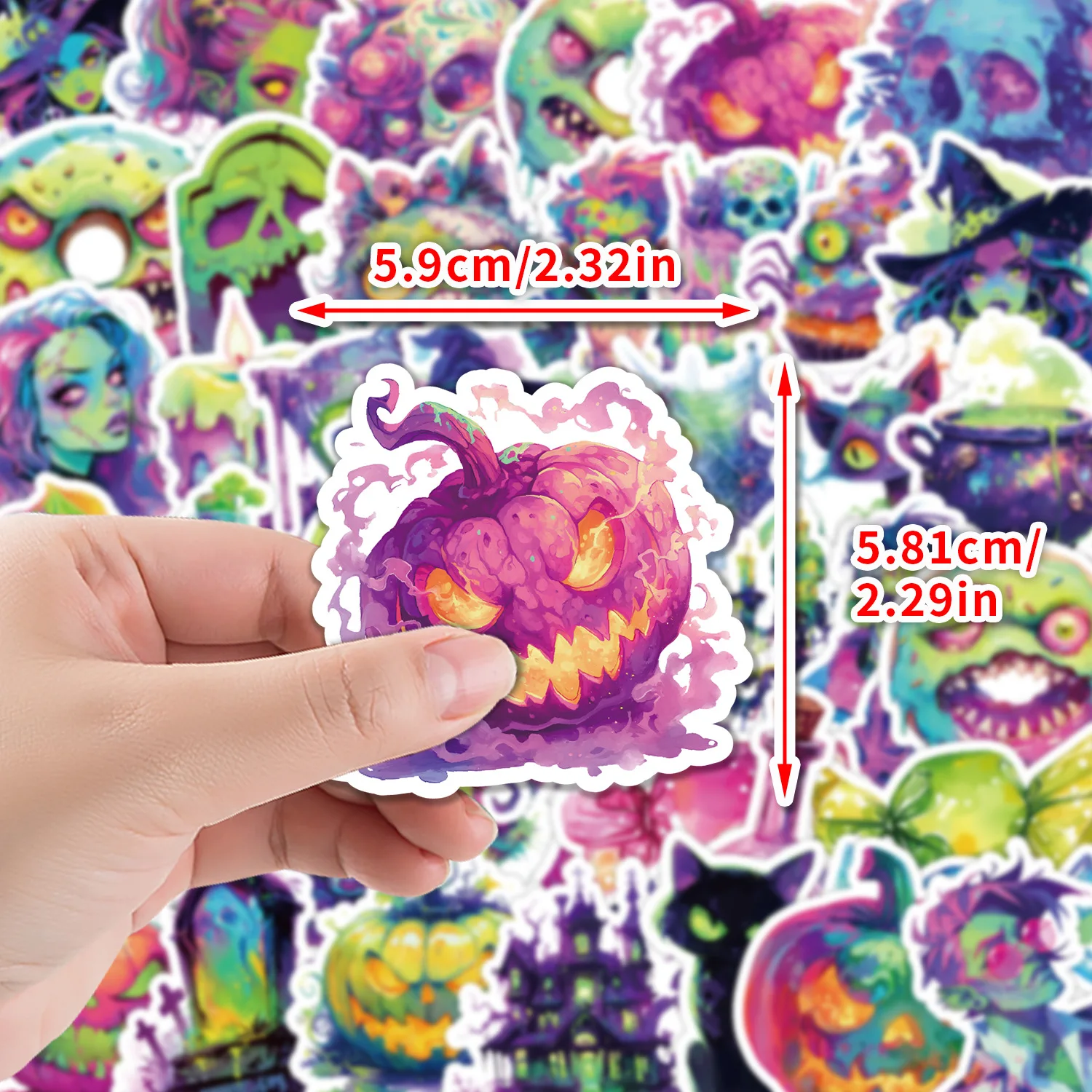 10/30/50PCS Neon Halloween Scary Cartoon Sticker DIY Decoration PVC Waterproof Skateboard Notebook Graffiti Toy
10/30/50PCS Neon Halloween Scary Cartoon Sticker DIY Decoration PVC Waterproof Skateboard Notebook Graffiti Toy