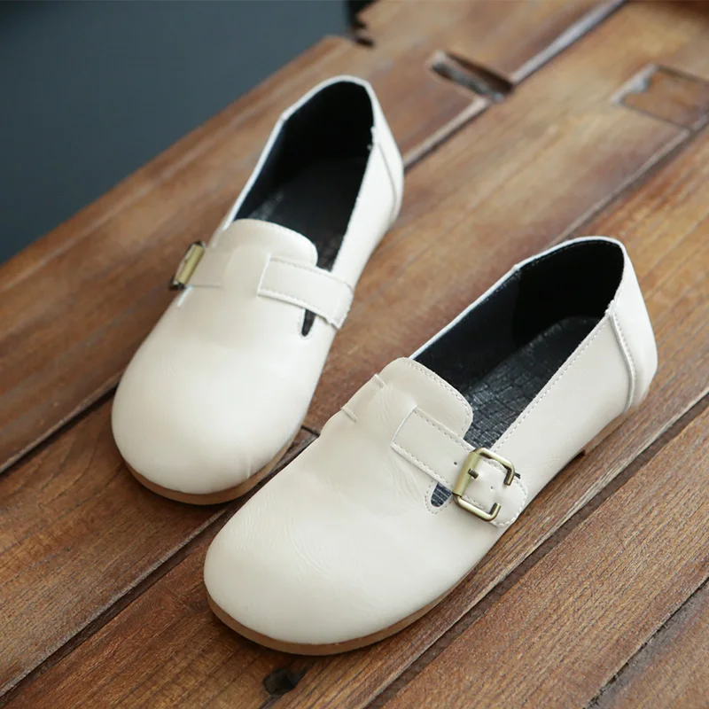 Comfortable Handmade Flat Bottom Slip-On Women's Shoes British Style Casual Footwear Spring Summer Leather round Toe Flats
Comfortable Handmade Flat Bottom Slip-On Women's Shoes British Style Casual Footwear Spring Summer Leather round Toe Flats