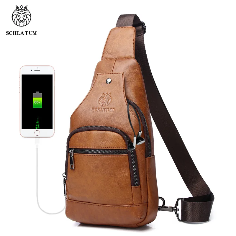 Top-grain cowhide men's genuine leather single-shoulder crossbody chest bag, retro USB front shoulder bag with large capacity
Top-grain cowhide men's genuine leather single-shoulder crossbody chest bag, retro USB front shoulder bag with large capacity