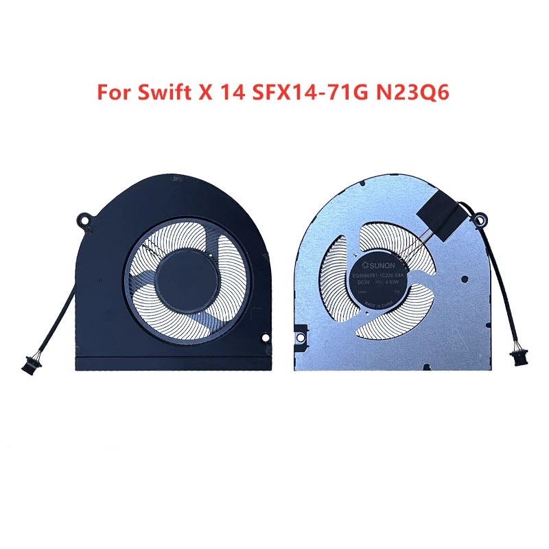 Brand Original New Laptop CPU GPU Cooling fans For ACER Swift X 14 SFX14-71G N23Q6 DC5V 4.00W
Brand Original New Laptop CPU GPU Cooling fans For ACER Swift X 14 SFX14-71G N23Q6 DC5V 4.00W