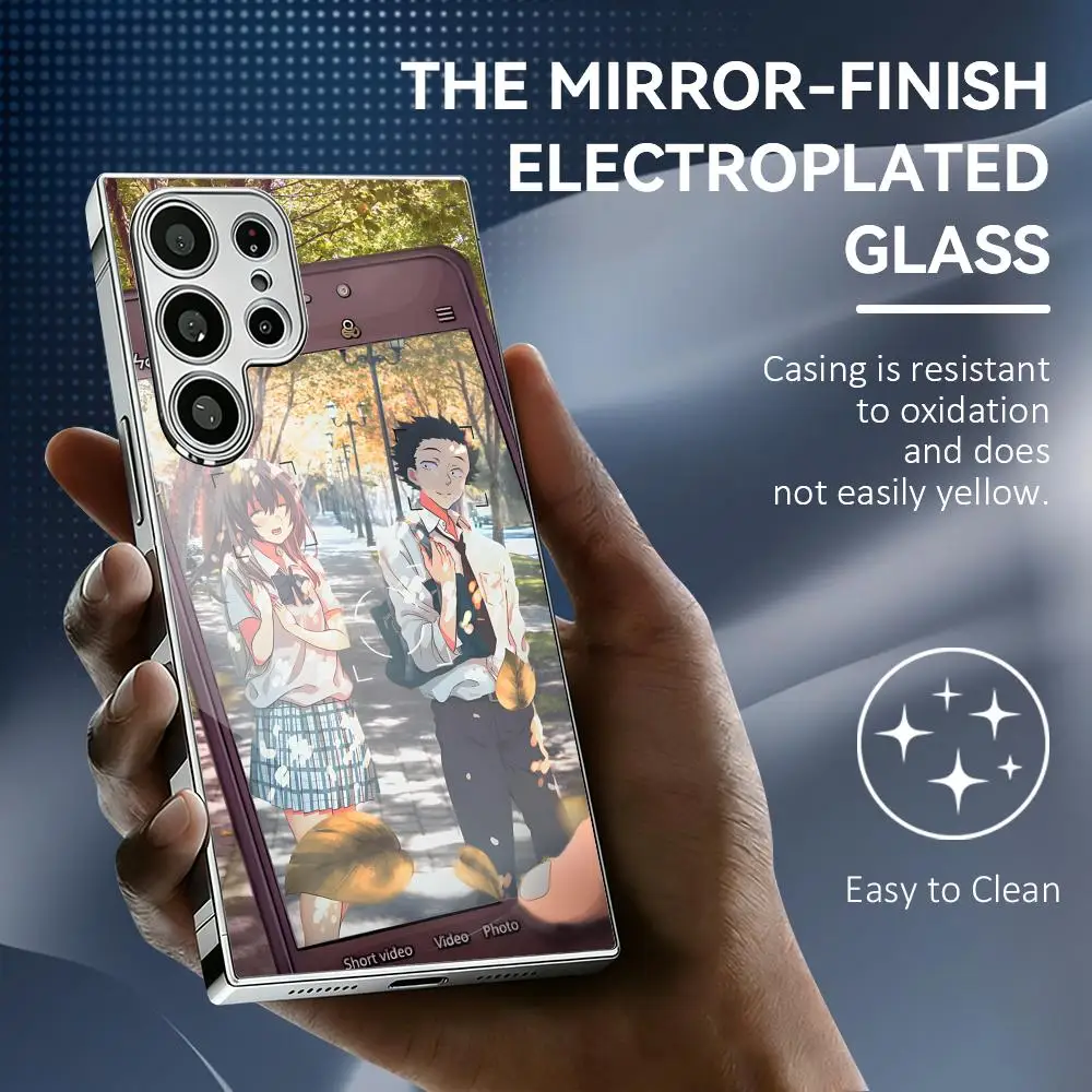A Silent V-Voice Anime Phone Case For Samsung Galaxy S25 S24 S23 Ultra Electroplated Metal Frame Shockproof Cover Phone Case
A Silent V-Voice Anime Phone Case For Samsung Galaxy S25 S24 S23 Ultra Electroplated Metal Frame Shockproof Cover Phone Case