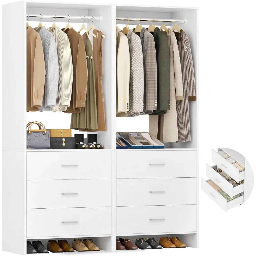 Closet System Closet Organizer, Wood Closet Organizer System, Walk-in Closets or Small Closets Wardrobe, Clothes Rack wi
Closet System Closet Organizer, Wood Closet Organizer System, Walk-in Closets or Small Closets Wardrobe, Clothes Rack wi