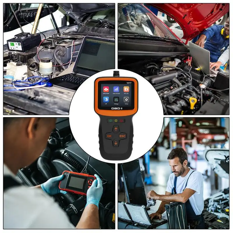 Check Engine Code Reader High-Definition Color Display Tester Diagnostic Test & Measurement Tools Built-in 8 Languages
Check Engine Code Reader High-Definition Color Display Tester Diagnostic Test & Measurement Tools Built-in 8 Languages