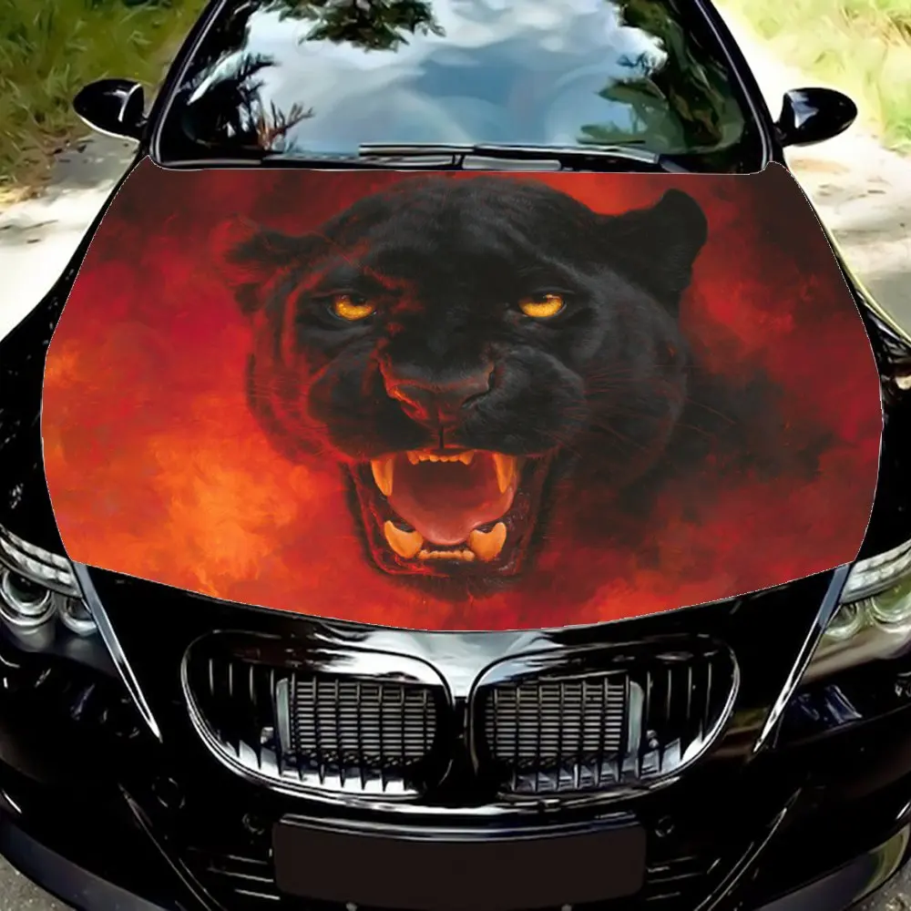 Fierce Flame Leopard Car Hood Stickers-PVC Tape Packaging, Durable Car Engine Cover Decoration, Ideal Gift For Car Enthusiasts,
Fierce Flame Leopard Car Hood Stickers-PVC Tape Packaging, Durable Car Engine Cover Decoration, Ideal Gift For Car Enthusiasts,