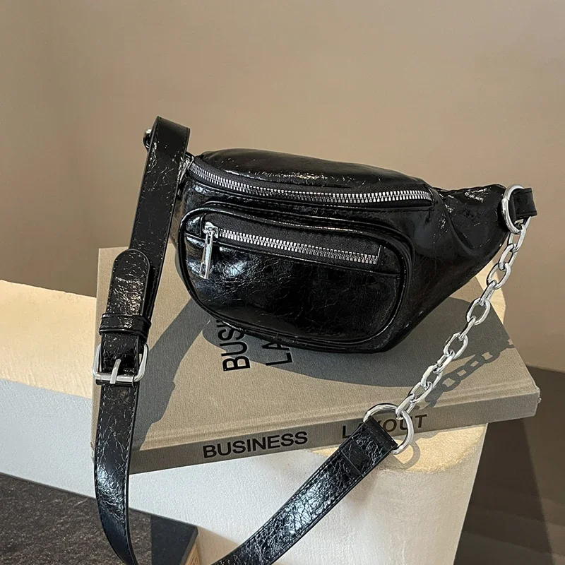 Black Waist Bag For Women PU Leather Fanny Pack Three Layer Zipper Pouch Crossbody Chest Bag Female Anti theft Belt Bag Purse
Black Waist Bag For Women PU Leather Fanny Pack Three Layer Zipper Pouch Crossbody Chest Bag Female Anti theft Belt Bag Purse