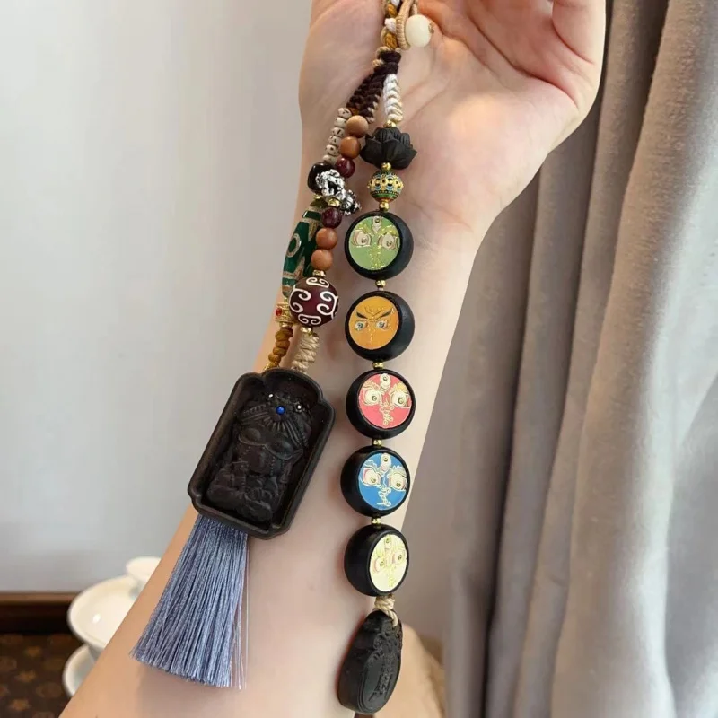 New Five-way God of Wealth Car Hanging Ornament, Woven Buddha Beads Pendant, Retro Literary Beads Accessory, Lucky
New Five-way God of Wealth Car Hanging Ornament, Woven Buddha Beads Pendant, Retro Literary Beads Accessory, Lucky