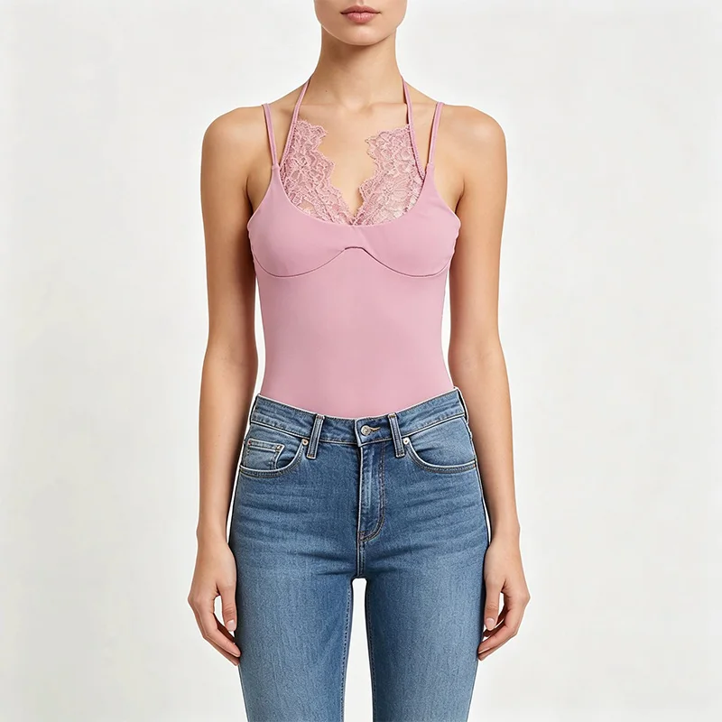 Summer Women's Sleeveless Patchwork Halter Neck Jumpsuit 2026 New Fashionable Sexy Elegant And Slim Fit Jumpsuit
Summer Women's Sleeveless Patchwork Halter Neck Jumpsuit 2026 New Fashionable Sexy Elegant And Slim Fit Jumpsuit