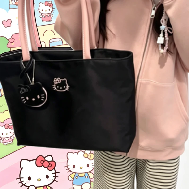 Hello Kittys Crossbody Bag Nylon Cute Girl Large Capacity Tote Bag Embroidery Portable Light Hand-Held Mobile Phone Bag
Hello Kittys Crossbody Bag Nylon Cute Girl Large Capacity Tote Bag Embroidery Portable Light Hand-Held Mobile Phone Bag