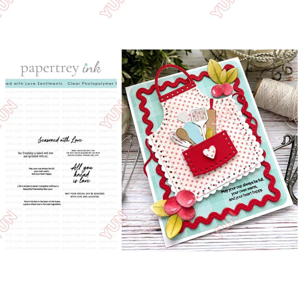 New Dies and Stamps 2025 Seasoned with Love Sentiment Stamps Die Handmade DIY Embossing Making Scrapbook Photo Album Craft Decor
New Dies and Stamps 2025 Seasoned with Love Sentiment Stamps Die Handmade DIY Embossing Making Scrapbook Photo Album Craft Decor