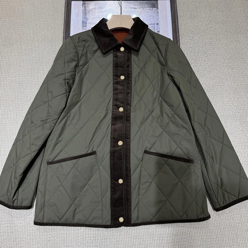 High-quality check-patterned multi-color women's coat Single-button lapel jacket Pocket embroidery - simple and classic 25100872
High-quality check-patterned multi-color women's coat Single-button lapel jacket Pocket embroidery - simple and classic 25100872