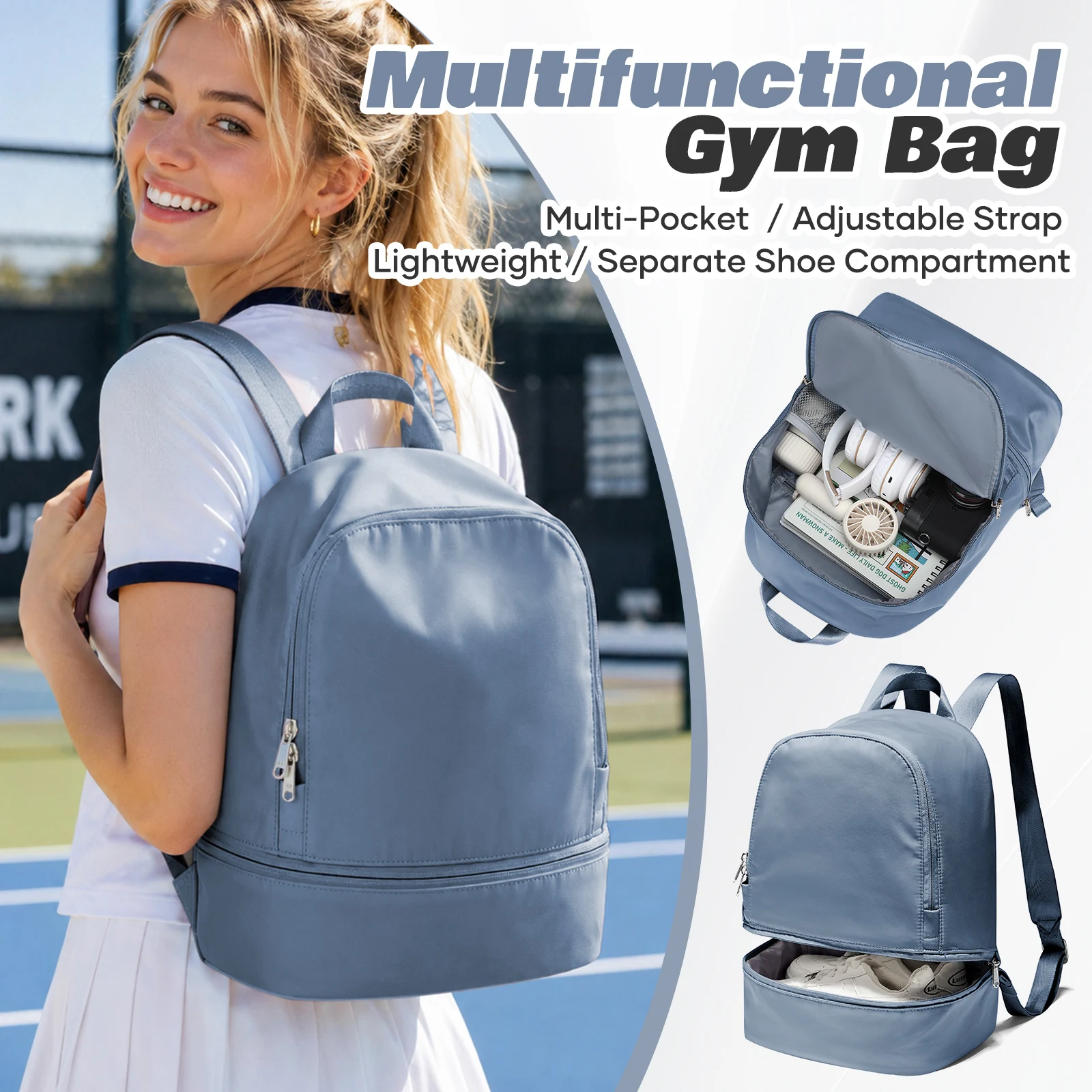 Gym Backpack for Women with Shoes Compartment Sport Backpack Gym Bag Lightweight Travel Backpack Waterproof Gym Bag Swimming Bag
Gym Backpack for Women with Shoes Compartment Sport Backpack Gym Bag Lightweight Travel Backpack Waterproof Gym Bag Swimming Bag
