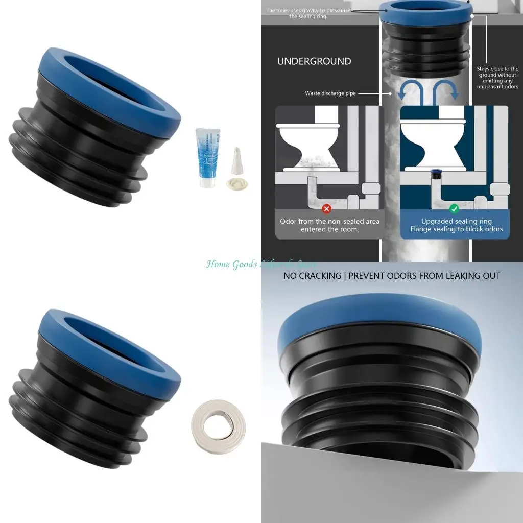 E74E Universal Toilet Flange Gasket Leakproof Design Easy installs for House
E74E Universal Toilet Flange Gasket Leakproof Design Easy installs for House