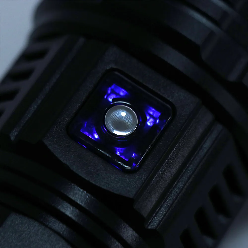 Portable Rechargeable Laser Flashlight Spotlight Emergency Strong Light Torch Powerful LED Work Flashlight Home