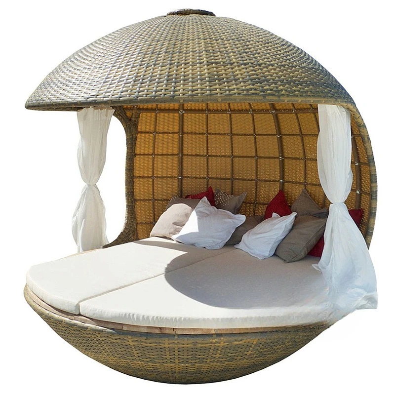 Hotel B & B hand-woven bird cage round sunshade outdoor leisure bed
Hotel B & B hand-woven bird cage round sunshade outdoor leisure bed