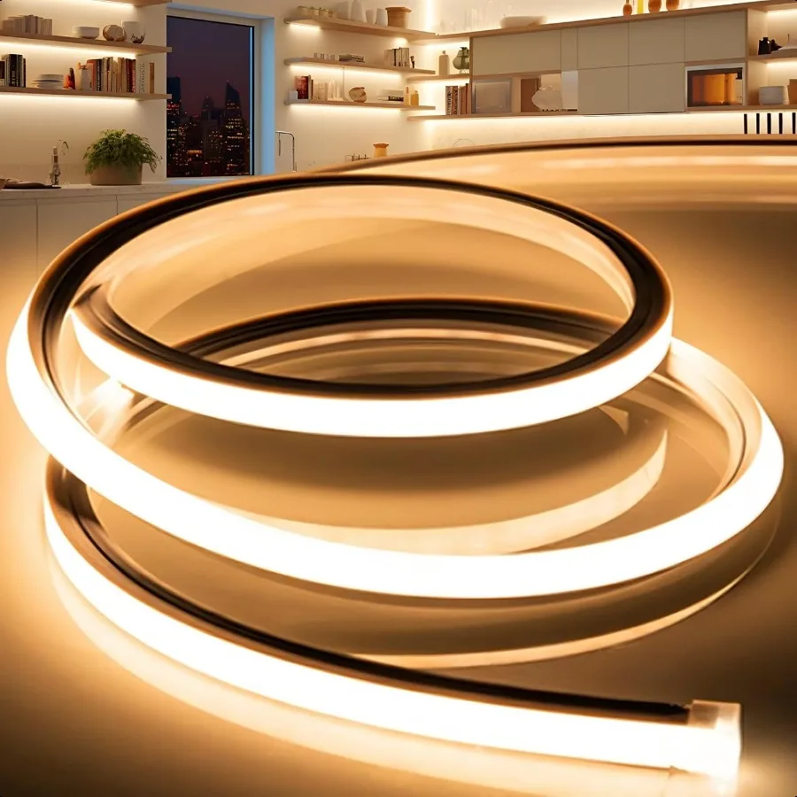 LED Strip Lights Warm White 3000K9.8ft 110120V Neon Rope Lights Flexible Silicone Outdoor Waterproof Neon Strip Lights for Bedr
LED Strip Lights Warm White 3000K9.8ft 110120V Neon Rope Lights Flexible Silicone Outdoor Waterproof Neon Strip Lights for Bedr