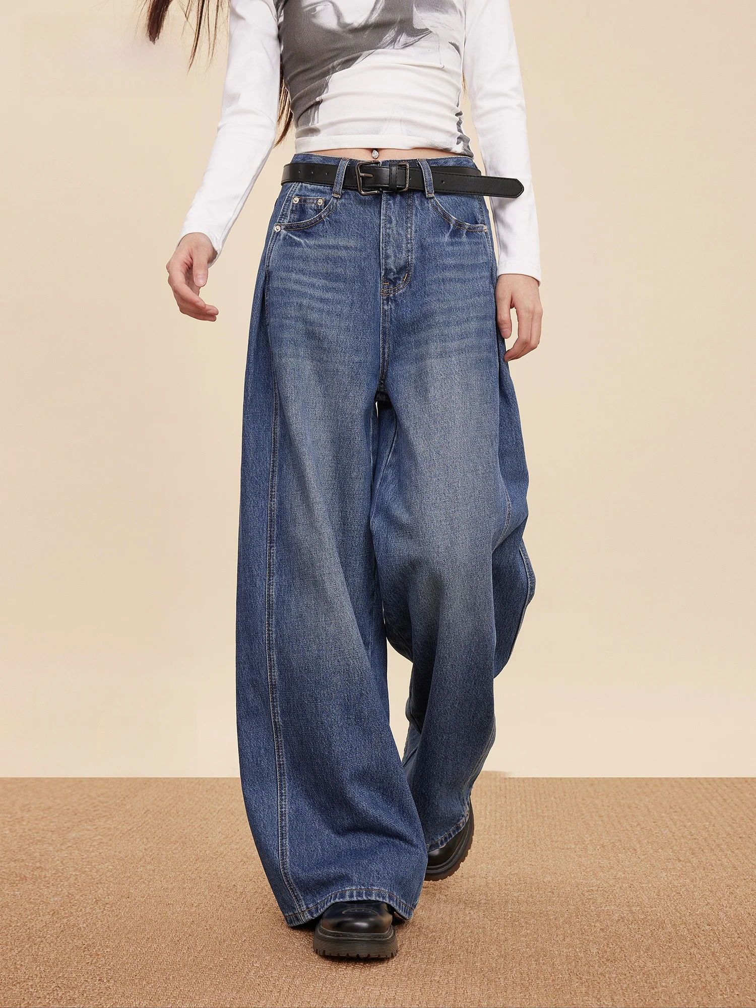 Women's High Waist Straight Leg Jeans 3!EDX American Sle Waed out Slim Fit Wide Leg Pants Cotton Casual Trousers
Women's High Waist Straight Leg Jeans 3!EDX American Sle Waed out Slim Fit Wide Leg Pants Cotton Casual Trousers
