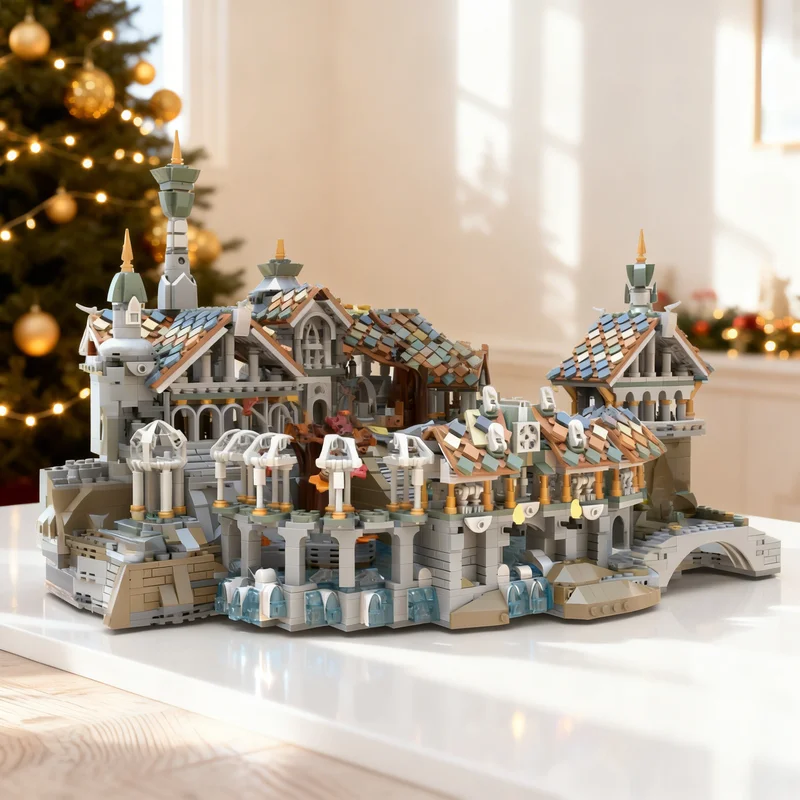 4372pcs MOC Rivendell Mini Twilight Valley Hobbit Lord Rings The Model Building Blocks DIY Creative Gift Display Decor Premium
4372pcs MOC Rivendell Mini Twilight Valley Hobbit Lord Rings The Model Building Blocks DIY Creative Gift Display Decor Premium