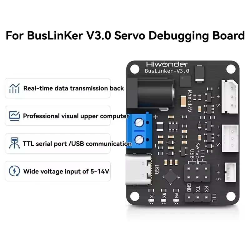 T43C-For Buslinker V3.0 Servo Debugging Board TTL Serial/USB Communication Driver Module For Robot
T43C-For Buslinker V3.0 Servo Debugging Board TTL Serial/USB Communication Driver Module For Robot