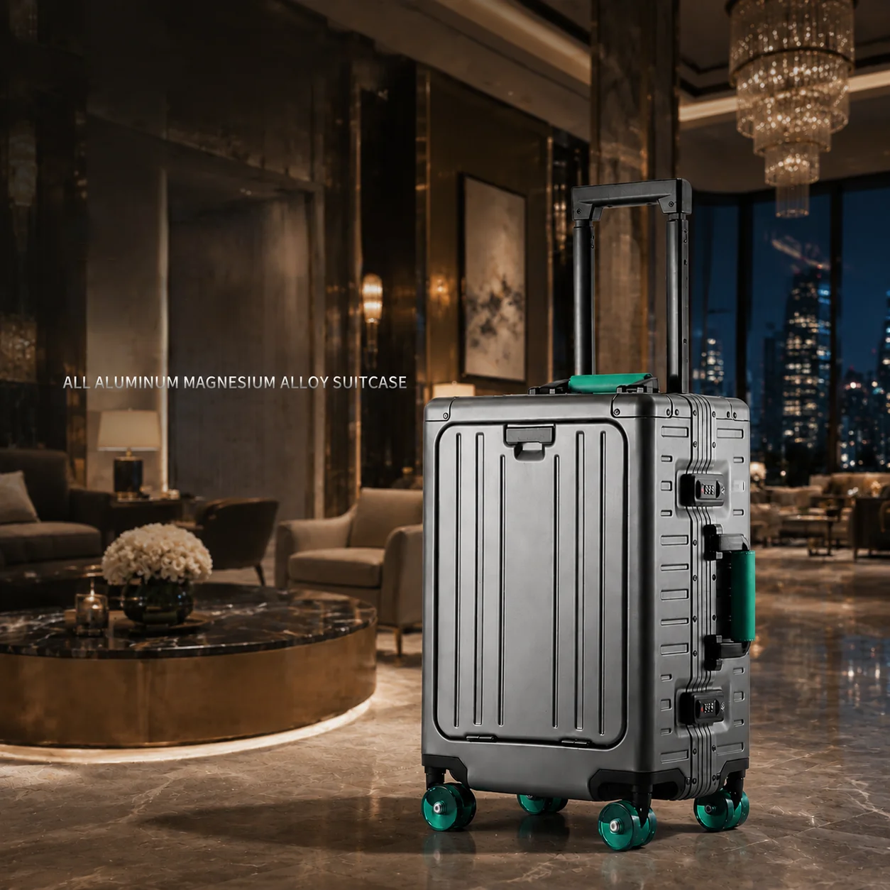 All-Aluminum Magnesium Alloy Suitcase Cabin Luggage Laptop bag Multifunctional Leather Handle 24inch Front Opening Trolley Case
All-Aluminum Magnesium Alloy Suitcase Cabin Luggage Laptop bag Multifunctional Leather Handle 24inch Front Opening Trolley Case