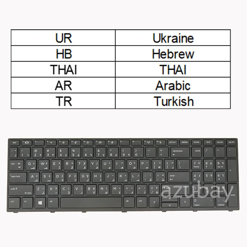 Laptop Keyboard for HP 9Z.NEFSQ.00A NSK-XK0SQ L01028-171-141-281-BB1 NSK-XK0SQ SN6166 SG-80660-XUA SN6146BL UR HB THAI AR TR RO
Laptop Keyboard for HP 9Z.NEFSQ.00A NSK-XK0SQ L01028-171-141-281-BB1 NSK-XK0SQ SN6166 SG-80660-XUA SN6146BL UR HB THAI AR TR RO