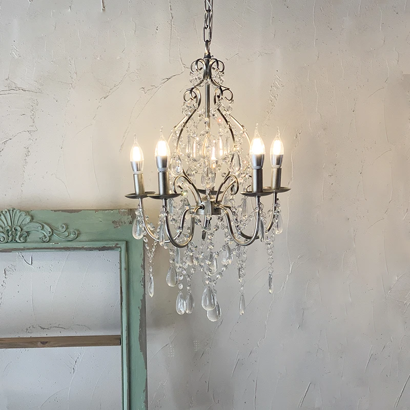 Retro Silver Crystal Chandelier Light Luxury Hanging Light Fixtures Suspension LED Lustres Home Lighting
Retro Silver Crystal Chandelier Light Luxury Hanging Light Fixtures Suspension LED Lustres Home Lighting