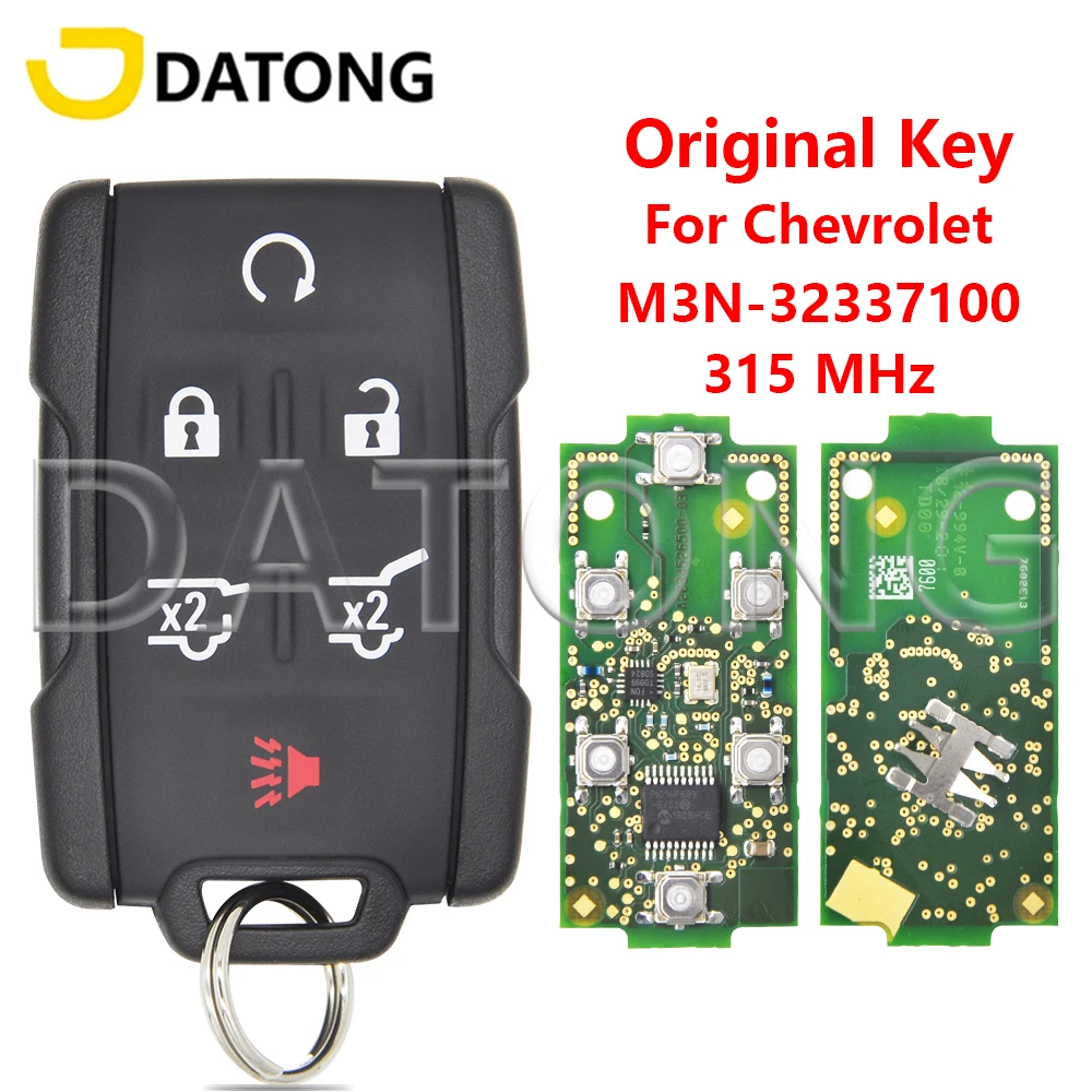Datong World Car Remote Control Key For Chevrolet Suburban Tahoe Colorado Silverado M3N-32337100 315MHz Original Keyless Card
Datong World Car Remote Control Key For Chevrolet Suburban Tahoe Colorado Silverado M3N-32337100 315MHz Original Keyless Card