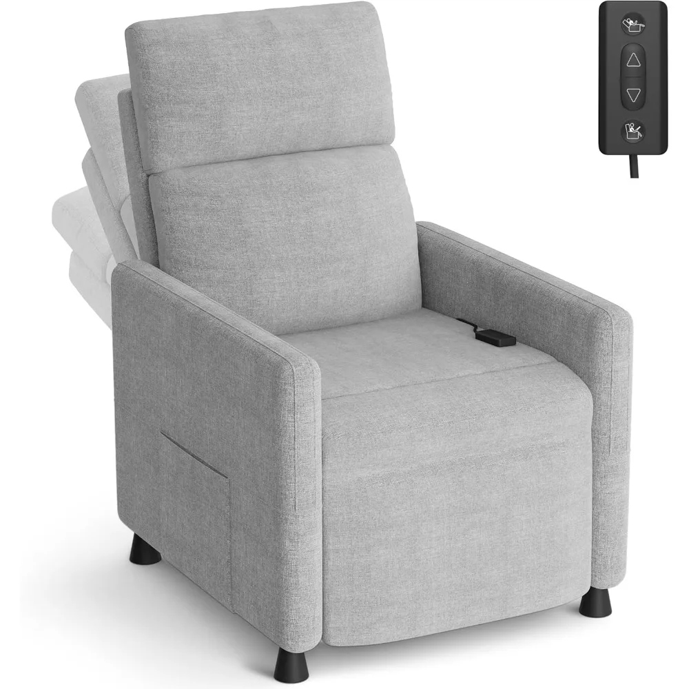 Electric Recliner Chair for Living Room, Recliner Sofa with Remote Control, Adjustable Backrest and Footrest
Electric Recliner Chair for Living Room, Recliner Sofa with Remote Control, Adjustable Backrest and Footrest