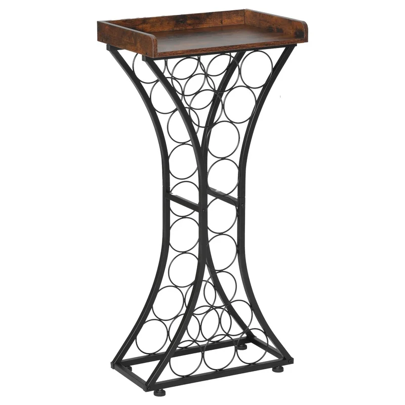 15-Bottle Freestanding Wine Rack with Wood Top, Black Floor Storage Stand for Home Bar Kitchen Living Room Dining Room
15-Bottle Freestanding Wine Rack with Wood Top, Black Floor Storage Stand for Home Bar Kitchen Living Room Dining Room