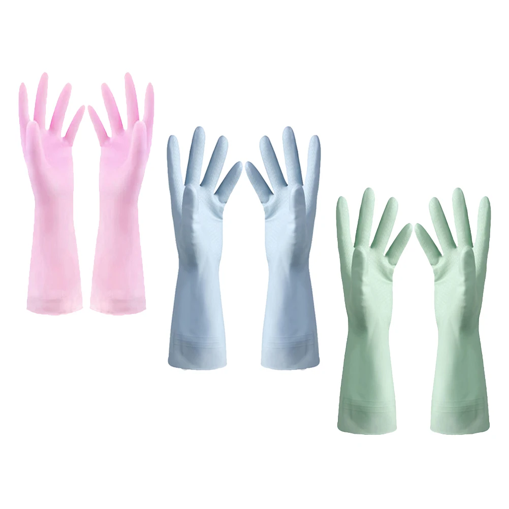 Kitchen Gloves Waterproof Thin Dishwashing Rubber Protective Gloves For Home Gardening Long Wrist Elastic Anti-Slip Light
Kitchen Gloves Waterproof Thin Dishwashing Rubber Protective Gloves For Home Gardening Long Wrist Elastic Anti-Slip Light