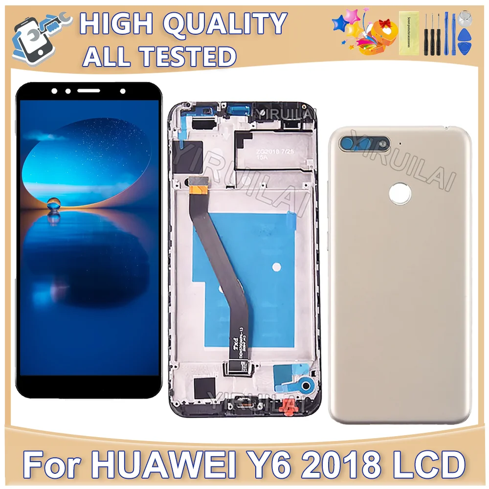 5.7‘’AMOLED For Huawei Y6 2018 LCD Display Touch Screen Replacement For Huawei L11 L21 L22 LX1 LX3 L31 L42 LCD Screen Department
5.7‘’AMOLED For Huawei Y6 2018 LCD Display Touch Screen Replacement For Huawei L11 L21 L22 LX1 LX3 L31 L42 LCD Screen Department