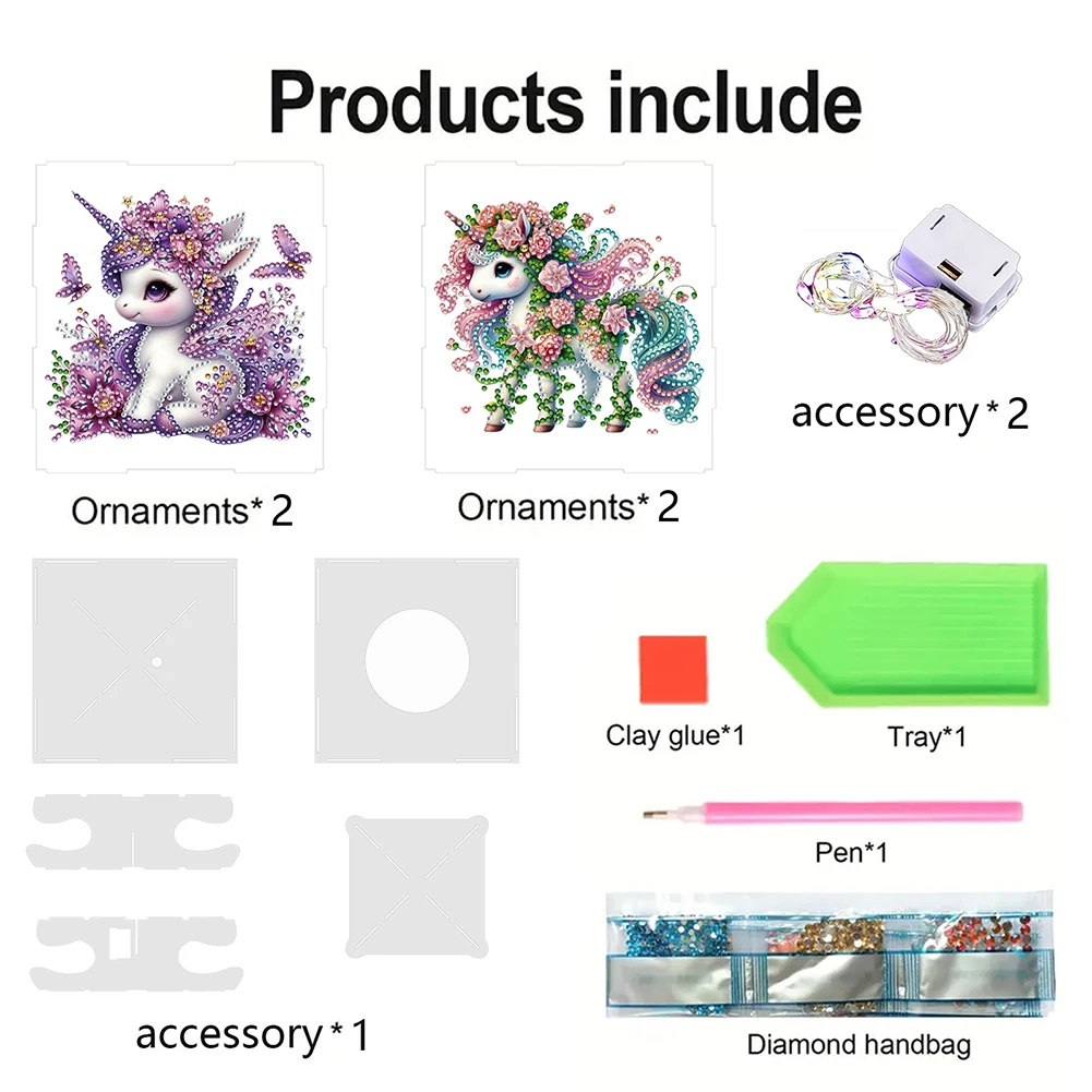 DIY Единорог Алмазная художественная роспись лампа четырехсторонняя для декора спальни подарки
DIY Единорог Алмазная художественная роспись лампа четырехсторонняя для декора спальни подарки