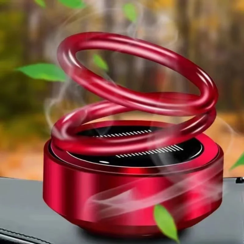 Portable Kinetic Mini Car Air Freshener Solar Powered Double Ring Rotating Air Cleaner Perfume Fragrance Diffuser Decoration
Portable Kinetic Mini Car Air Freshener Solar Powered Double Ring Rotating Air Cleaner Perfume Fragrance Diffuser Decoration