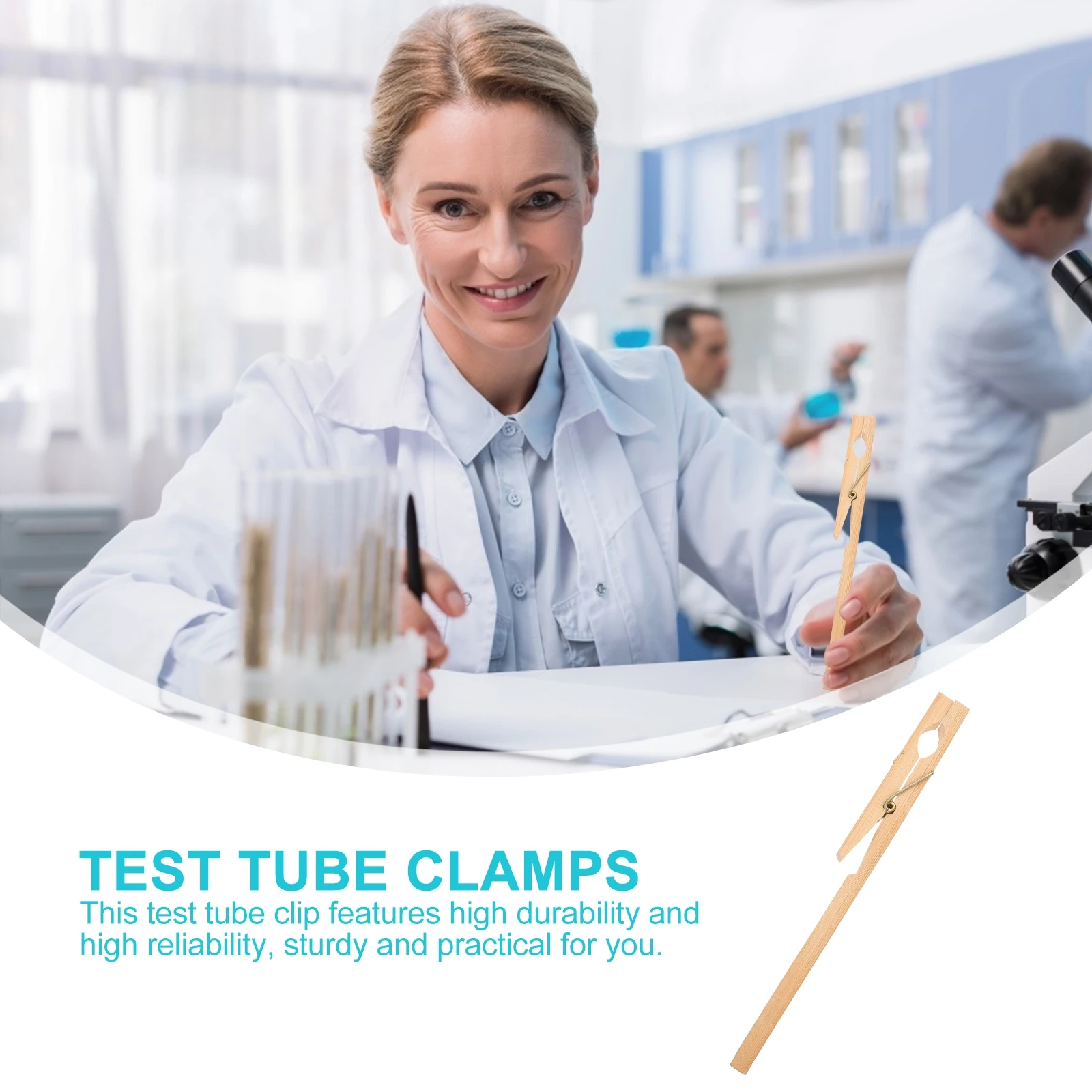 12 Pcs Test Tube Fixing Clip Fixed Clamp Wooden Clips Tubes Experiment Clamps Tool Laboratory Labs
12 Pcs Test Tube Fixing Clip Fixed Clamp Wooden Clips Tubes Experiment Clamps Tool Laboratory Labs
