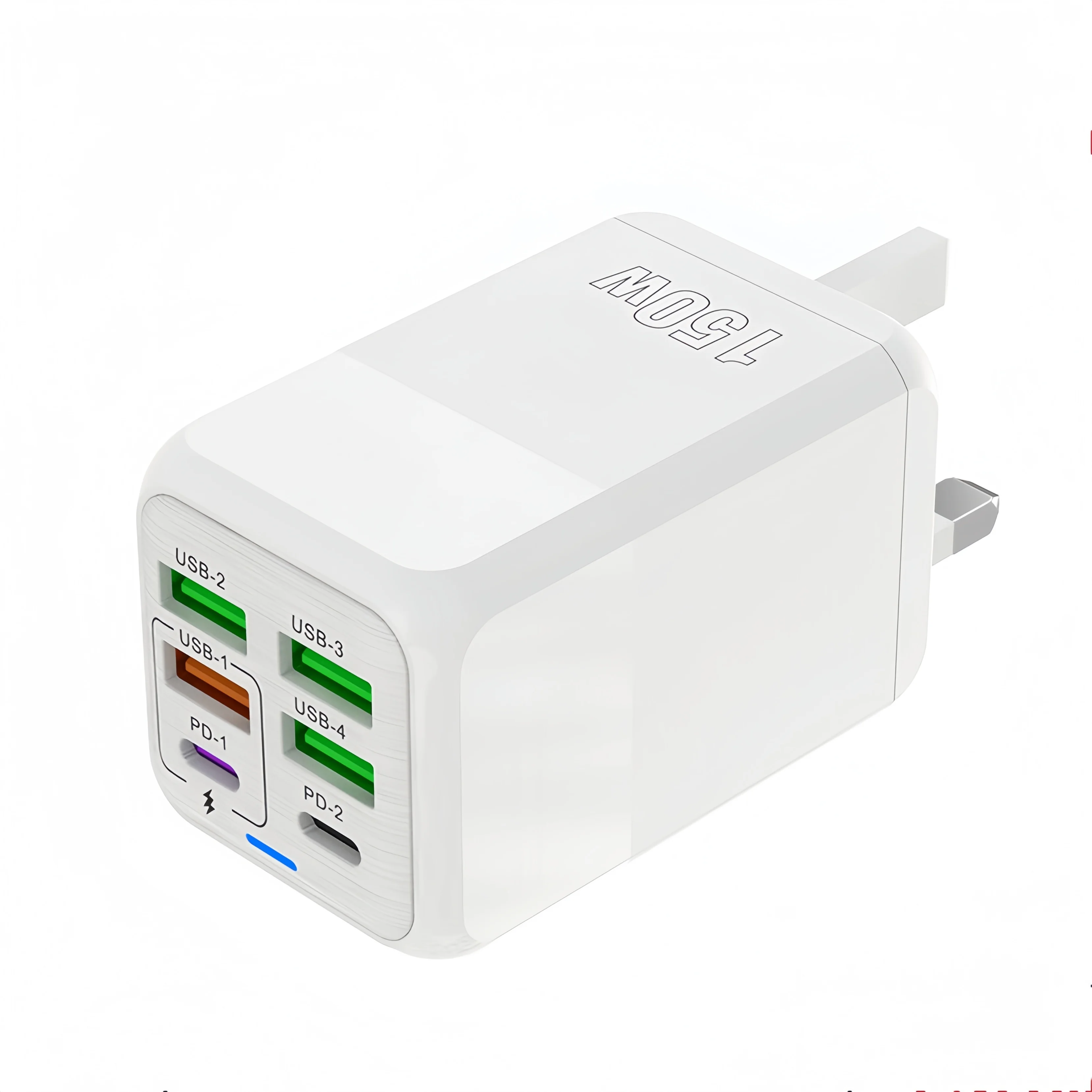 6-Port 150W GaN Charger Super Fast Charging Wall Adapter Universal Travel Charger for iPhone Samsung Xiaomi OnePlus Devices
6-Port 150W GaN Charger Super Fast Charging Wall Adapter Universal Travel Charger for iPhone Samsung Xiaomi OnePlus Devices