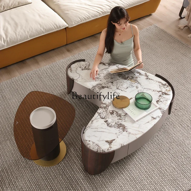 Italian Minimalist Tea Table Marble Designer Special-Shaped Wooden Irregular Size Tea Table Combination
Italian Minimalist Tea Table Marble Designer Special-Shaped Wooden Irregular Size Tea Table Combination